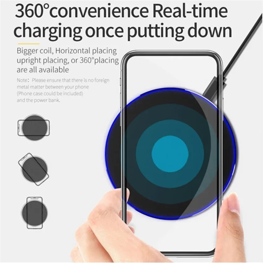 100W Fast Wireless Charger Pad