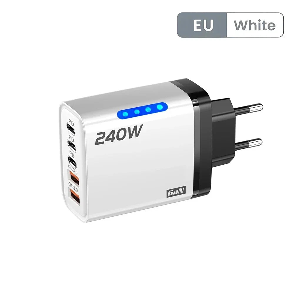 240W 5-Port USB PD Charger