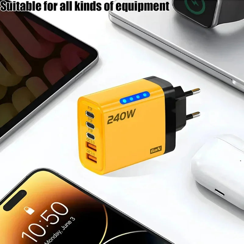 240W 5-Port USB PD Charger