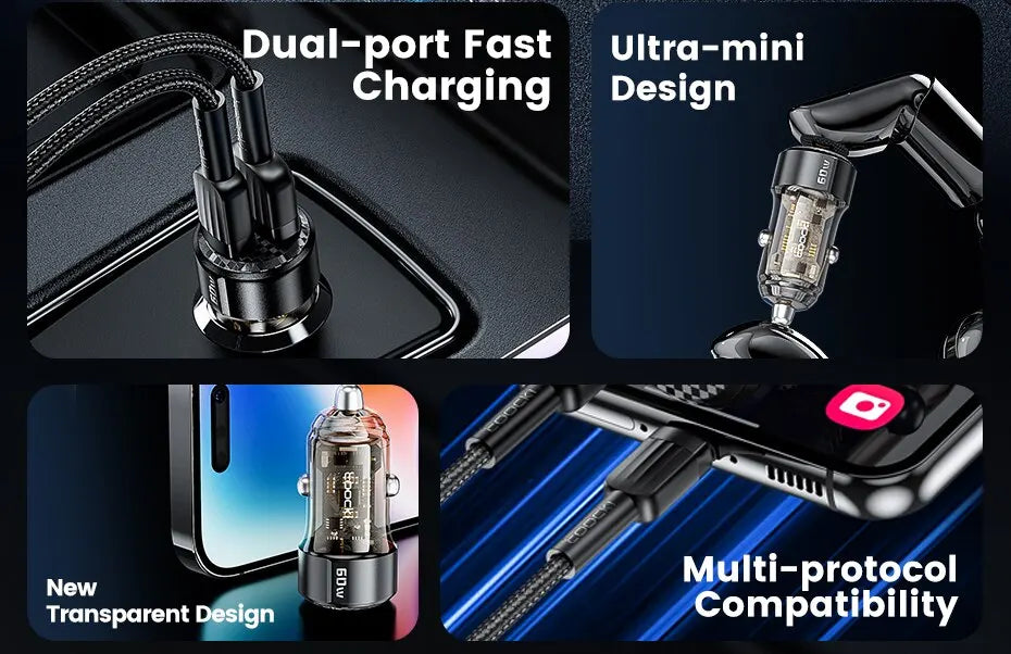Toocki 60W Car Charger