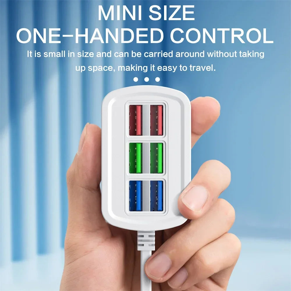 6-in-1 Fast Charging Power Strip