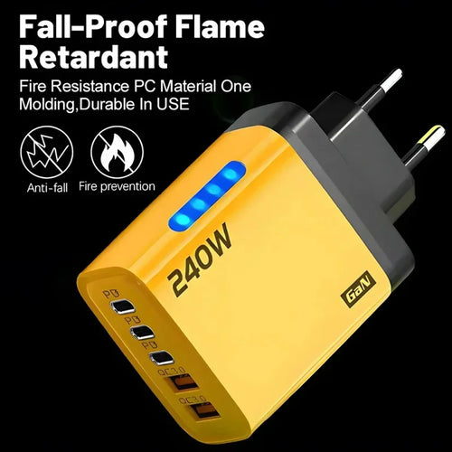 240W 5-Port USB PD Charger