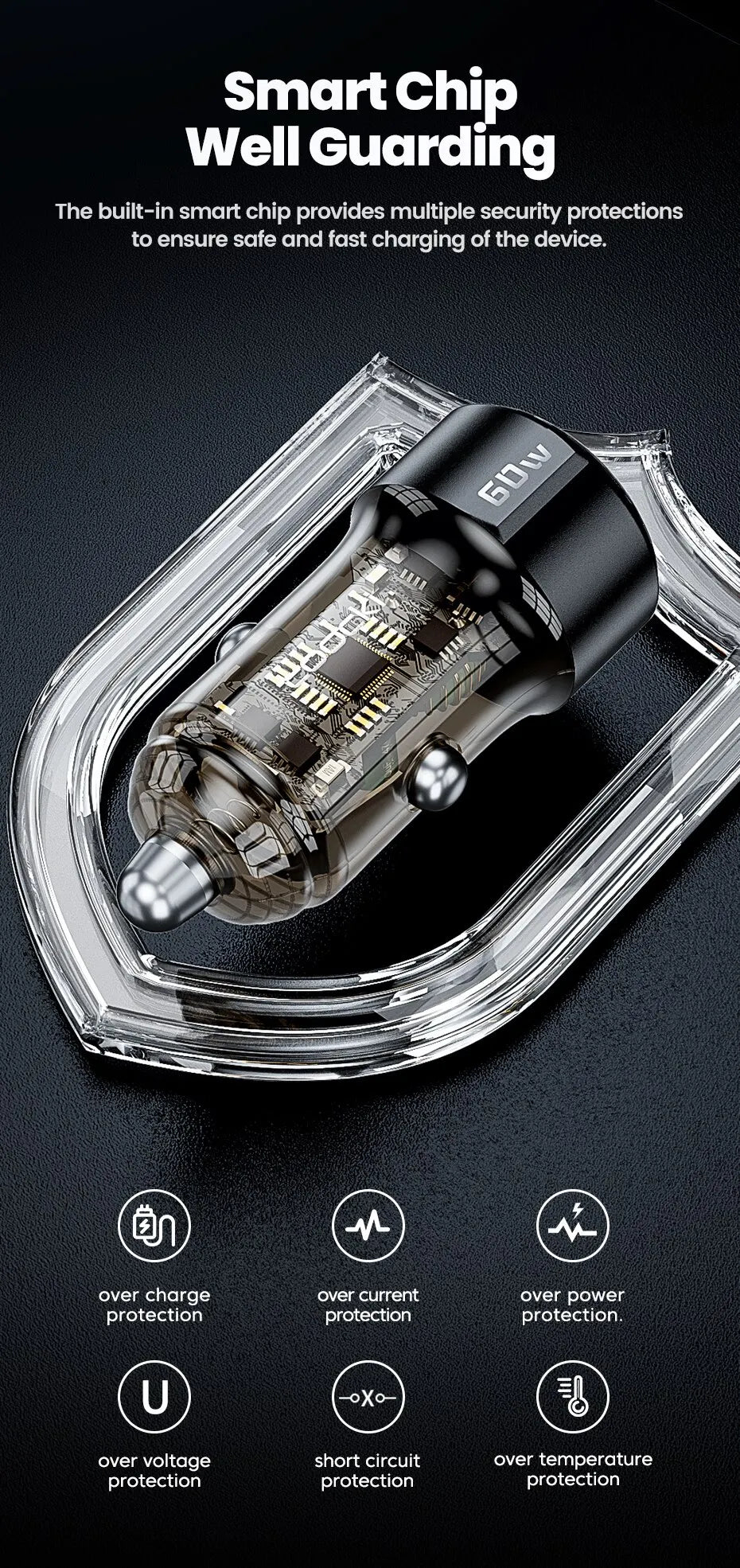 Toocki 60W Car Charger