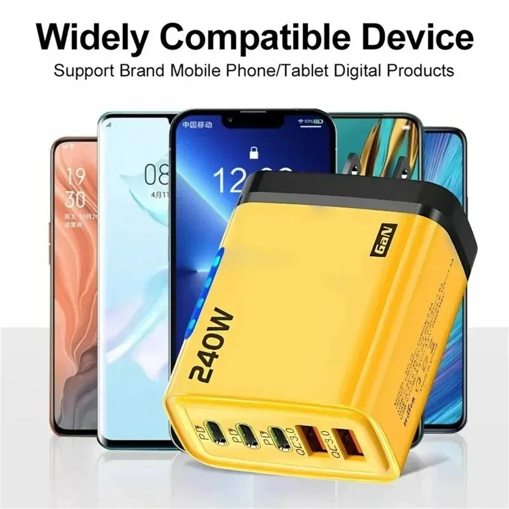 240W 5-Port USB PD Charger