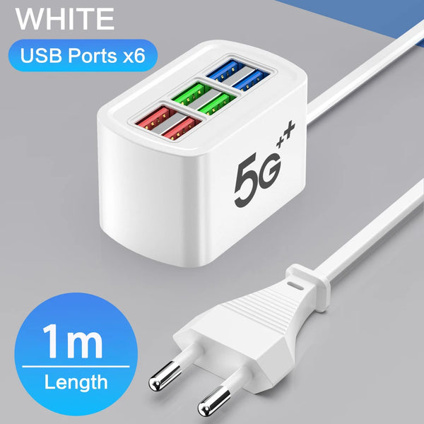 6-in-1 Fast Charging Power Strip