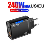 240W 5-Port USB PD Charger